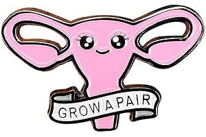 AOTEMAN Growa a Pair Ovaries Damen Pin Feministische Uteruskugeln Courage Broschen
