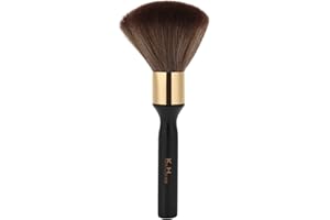 SHANRYA Cepillo para Plumero para el Cuello, Cómodo de Usar Empuñadura Cómoda para el Plumero para Peluquería para el Hogar(negro)