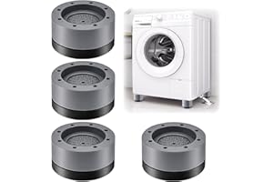 TUOFANG 4 Stück Schwingungsdämpfer, Waschmaschine Fußpolster, Waschmaschine Universal-Fußpolster, Gummi Anti-RutschAnti Vibration Pads, für Waschmaschinen Trockner Möbel Kühlschrank (3.5 cm)