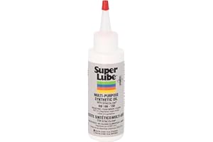 Ansxiy Super Lube 51004 Synthetisches Öl mit PTFE, hochviskos, 113 ml Flasche, transluzentes weiß