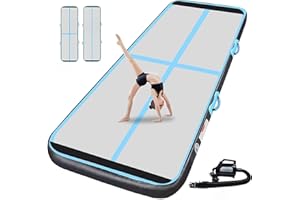 AIRTRACK MATTE Inflatable Tumbling Gym Mat 10cm/20cm high 3M/4M/5M/6M/7M/8M/9M/10M/11M/12M Inflatable Air Gymnastics Mat Training Mats Gymnastics tumbling mat with Air Pump