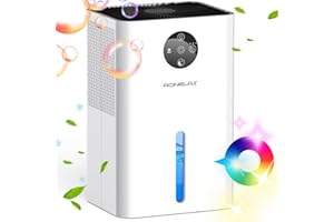 AONELAS Déshumidificateur d Air 1.8L Portable Electrique Domestique,Domestique Portable,Économe en Énergie,Silencieux,avec 7 LED Colorées-001
