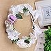 Produktbild GCF® Brautjungfer Blume Krone Hochzeit Künstliche Blume Kopf Kranz für Frauen Haar Zubehör Blume Stirnband Kopfschmuck , white (boutique)