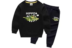 amropi Bambini Ragazzi Tuta Serbatoio Stampato Felpa Top e Jogging Pantaloni 2 Pezzi Completo per 2-12 Anni