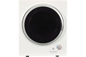 Russell Hobbs RH3VTD800 White 2.5kg Compact Mini Vented Tumble Dryer, Portable, Freestanding Table top Dryer with 3 Heat Settings small