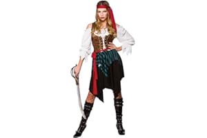 Wicked Costumes Adult Womens Caribbean Pirate Fancy Dress Costume