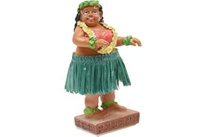 ‎DIXIE STORE DIXIE STORE Wackelfigur Auto Lustig Hawaii Deko Auto - 11cm Wackelfigur Auto Gadget - Wackeldackel fürs Auto Deko Innen - Autos Spielzeug - Auto Innenraum Zubehör Innenraum Deko - Wahine