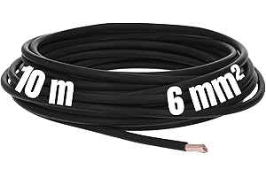 Cavo LAPP H07V-K da 10 m, 6 mm², cavo singolo, flessibile (nero)