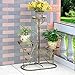 Produktbild stts Flower Stand-Flower Rack Eisen Kunst Standing höhenverstellbar Multilayer Wohnzimmer Balkon Indoor und Outdoor Grünpflanze Blumenständer (Farbe Multiple Choice),3