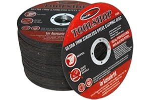 Defender Tools Ultra Thin 11.5 x 11.5 x 1mm Stainless Steel Cuttings Discs - Metal Cutting Slitting Discs (5) for Angle Grinder