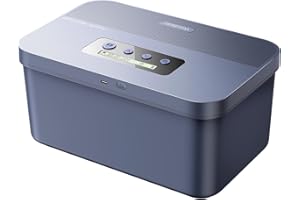 VAYDEER Caja con Temporizador y Bloqueo Seguro, Contenedor Electrónico con Cierre Programable y Carga USB-C, Ideal para Teléfonos, Snacks, Medicinas y Control de Hábitos, Plástico Resistente