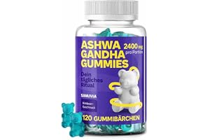 Ashwagandha-godisar 2400 mg – 120 stycken | Hög styrka 30:1 Ashwagandha-rotextrakt