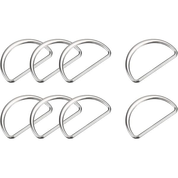 Lot De 20 Anneaux D En Métal Soudés - 40x22mm, épaisseur 2,6mm - Argenté - Pour Sangles, Sacs, Ceintures, DIY