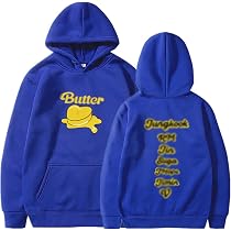 Daihuaer Neues Album 2021KPOP BTS BTS Butter Hoodie Grafische Hoodies  Sweatshirts Casual Harajuku Pullover Herbst Winter Mode Kleidung,Blau,S :  Amazon.de: Fashion
