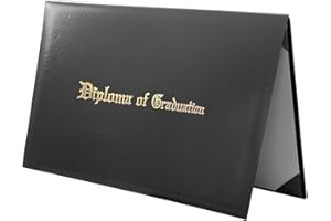 Angenster Certificate Folder,Graduation Certificate Cover Imprinted "Diploma of Graduation" Diploma Cover for Awards Certificate