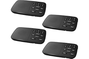 Hosmart 1/2 Mile Long Range 6-Channel Security Wireless Intercom Half Duplex Wireless Intercom System for Home or Office, Easy to Use with Clear Sound (4Pack)