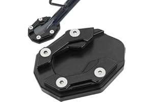 TUXXJZM Motorbike Pad, Motorcycle Kick Stand, Motorcycle Support Plate, Motorcycle Side Stand Plate Pad, Motorcycle Support Pad, Motorcycle FootSide Stand Extension Pad