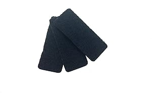 Rotho Bio Set di 3 Filtri di Ricambio per Secchio di Compost con Filtro a Carboni Attivi, Filtro a Carbone Attivo, Nero, 15.4 x 6.3 x 0.8 cm