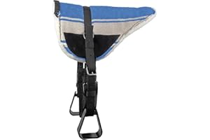 Brama West Westernpad Navajo - Reitpad Western mit Haltegriff - gepolstert - Türkis, Gr. Full