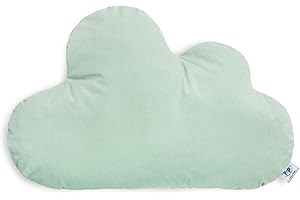 ‎PEPI MADE IN POLAND Pepi - Kuschelkissen Kinder - Wolkenkissen - Handgenäht Kissen Kinderzimmer - Baby Kissen Wolke Deko - Kinderkissen Light Green
