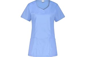 B-well INES Damen Kasack Pflege Schlupfkasack Kurzarm V-Ausschnitt Berufskleidung