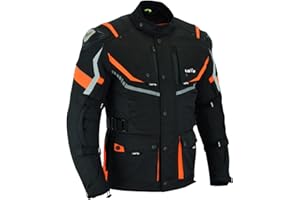 LOVO - Chaqueta Moto Tricapa 4 Estaciones Hombre - Cazadora de Alta Resistencia Longitud 3/4 - Chaqueta Moto Hombre Verano e Invierno con Protecciones - Ideal para el Día a Día y Escapadas