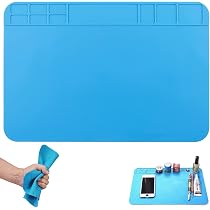 Tapis De Soudure Magnétique Résistant 500℃ 45x30 Cm – Tapis Silicone Anti-Chaleur Pour Réparation Électronique, PCB, Bijoux