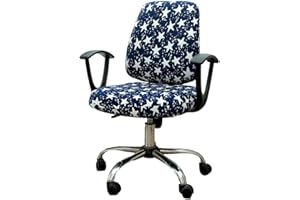wonderfulwu Stretch Chair Covers Spandex Office Computer Chair Cover Removable Washable Rotate Swivel Chair Protective Covers