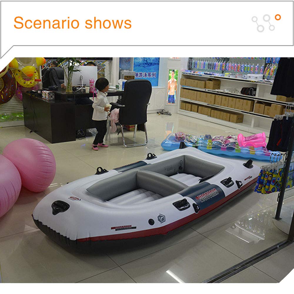 LIPAI-Kajak-Schlauchboot-Dickes-Abriebfestes-Fischerboot-Schnelles-Reise-Kanu-4-Personen