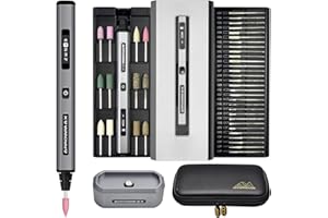 ‎ARROWMAX ARROWMAX Smart Mini Elektrischer Polier- und Gravierstift, intelligente Bewegungssteuerung, Bluetooth, App, magnetisches Aufladen, CNC-Alu-Gehäuse, Schleifen, Ätzen, Basteln (SGS PRO PLUS)