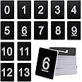 Plastic Numbered Tags Number Disc Number Token Rectangle (0-100, Black)