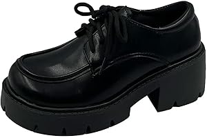 BKYWJTR6 Japanese School Uniform Jk Student Shoes Girls Women Kawaii Lolita Soft Sister Round Toe Platform Low Heel Shoes Mary Jane Shoes