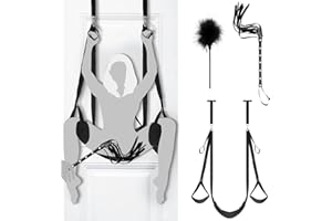 Liebesschaukel Sexschaukel Tür Schaukel,Liebesschaukeln Sex Möbel mit 3 Extra Breite Polstern,BDSM Möbel Bondageset Fessel Se