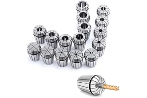 RATTMMOTOR Lot de 16 pinces de serrage ER25 - 2-16 mm - Pince à ressort pour défonceuse CNC - Porte-outils de fraisage