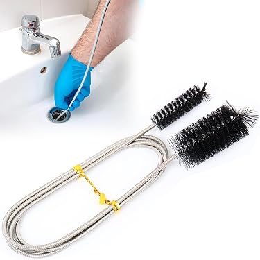 Spazzola Flessibile Per La Pulizia, A Doppia Testa, In Acciaio Inox (200 Cm), Per Tubi E Acquari, Per La Pulizia Dei Tubi - 4