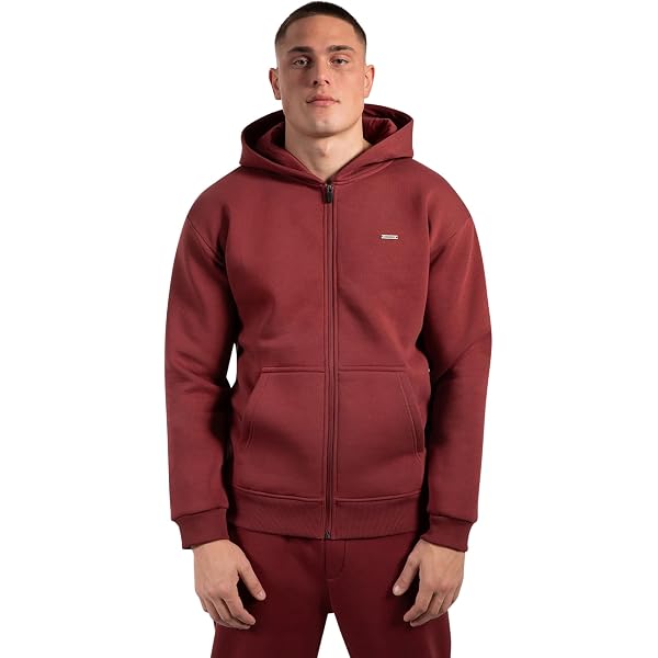SMILODOX Hoodie Herren Rami, Oversize Kapuzenpullover Mit Großer Kängurutasche, Langarm Hoody Sweatshirt, Bequemer Pullover, Vielseitig Kombinierbar, Optimal Für Sport, Streetstyle Und Alltag