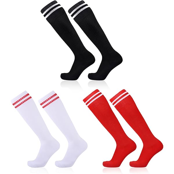 Chaussettes De Football Enfants – Lot De 5 Paires Respirantes, Couleurs Assorties | Taille 30-37, Semelle Rembourrée