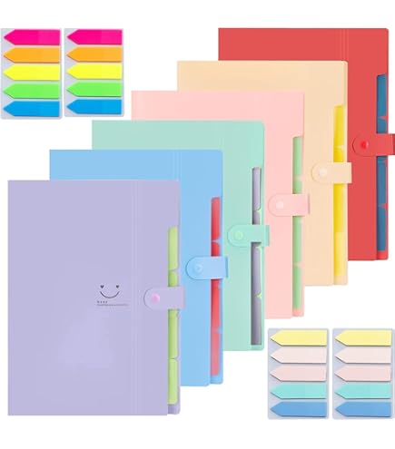 Konvinit Dokumentenmappe A4, Vakkenmap met 4 vakken Document Organizer Organisatiemap met gesp Organizer Map voor kantoor, huis, school Folder Organizer, violett