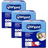 Canped Belbantlı Gece B&uuml;y&uuml;k Eko Hasta Bezi L 14'L&uuml; (3 Paket) Set