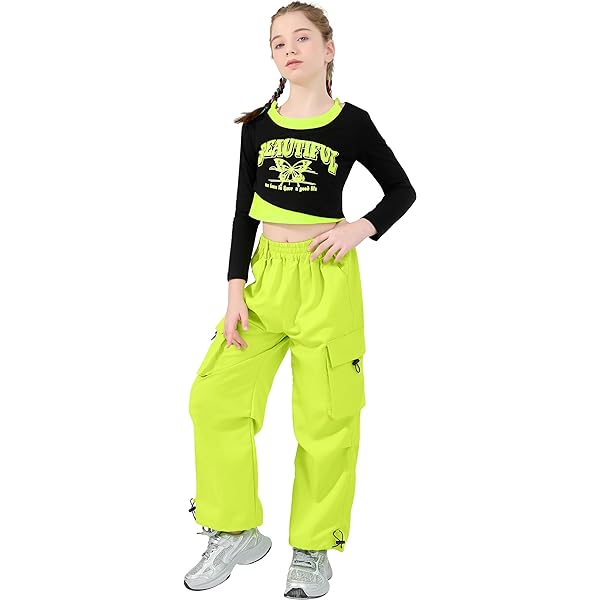 SEAUR Cargobroek voor meisjes, jeans, baggy Y2K, hip hop, met SEAUR Cargobroek voor meisjes, jeans, baggy Y2K, hip hop, met