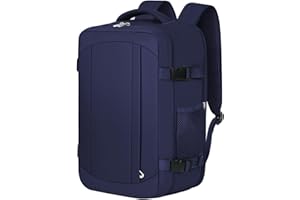 Ltemziiy Bagage Cabine 40x20x25 pour Ryanair Sac à Dos Voyage sous Siège, Bagage à Main Sac à Dos Cabine Avion Voyage Taille Cabine Bagage 20L - Bleu