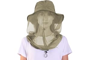 ayamaya Mosquito Net Sun Hat with Neck Face Cover for Men Women