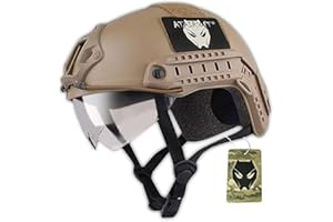 ATAIRSOFT Taktisch Armee Militär Stil SWAT Kampf MH Typ Schnelle Helm Airsoft Paintball Jagd CQB Schießen Getriebe mit Goggles