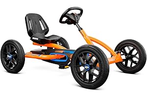 BERG Gokart Buddy B-Orange | Kinderfahrzeug, Tretauto mit Optimale Sicherheid, Luftreifen und Freilauf, Kinderspielzeug geeignet für Kinder im Alter von 3-8 Jahren