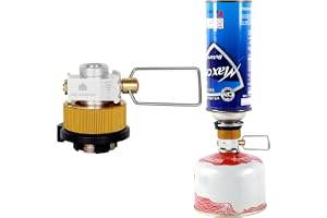 Gaspatronadapter, bränslekapselpåfyllningsadapter | Med avgasfunktion, hög och låg temperaturbeständighet, lämplig för campin
