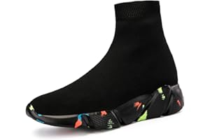 CERYTHRINA Chaussure de Course pour Hommes Femmes Anti-Dérapage Athlétique Respirants Mode Élasticité Confortables Chaussettes Chaussures de Sport Walking Trainer Chaussures de Plein Baskets