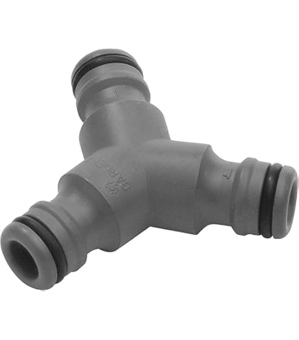 TOOLCRAFT Raccordo Per Tubo Da Giardino 13 Mm 1/2 Pollice - Tubo A Corda 2 Metri - Nero - Connettore Per Irrigazione E Acqua
