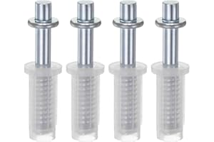 QUARKZMAN 4pz Ferramenta per Porte Bifold, Perno Superiore Bi-Fold Caricato a Molla 3/8 Pollici per Pieghevoli a Scomparsa e a Fisarmonica