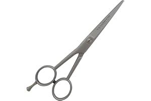 TENARTIS Forbici Professionali da Parrucchiere in Acciaio Inox per Mancini 14 cm 5.5" con Custodia in PVC- Made in Italy