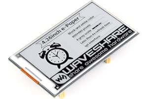 Waveshare 4.26inch E-Paper Display HAT(with PCB Board), 800x480, Black/White, SPI Interface